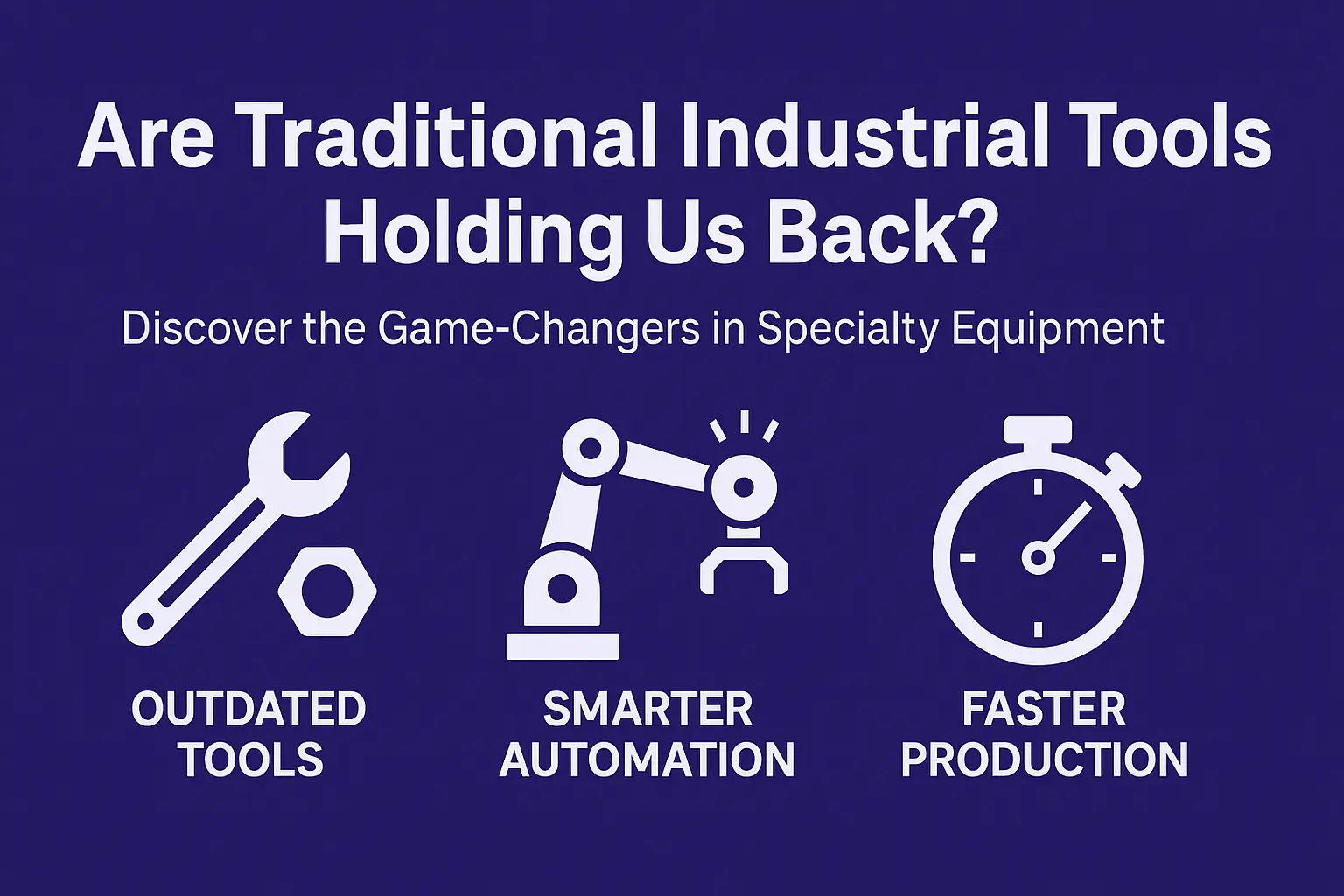 Are Traditional Industrial Tools Holding Us Back Discover the Game-Changers in Specialty Equipment